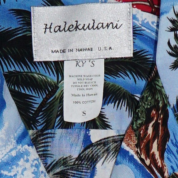 Halekulani Hawaiian Surf Shirt - Made in Hawaii - Picture 6 of 6